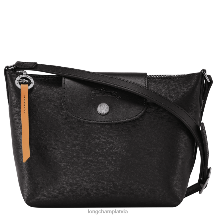 sievietes melns Longchamp le pliage city crossbody soma somas 64NVH223