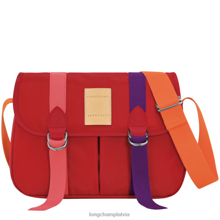 sievietes sarkans Longchamp le pliage re-play crossbody bag somas 64NVH210