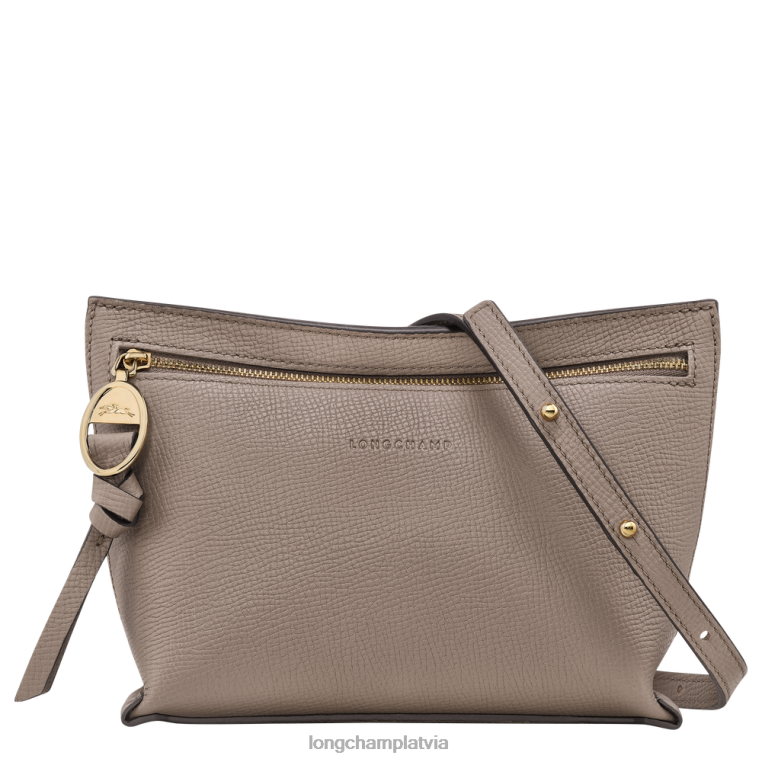 sievietes taupe Longchamp pastkastes crossbody bag somas 64NVH308