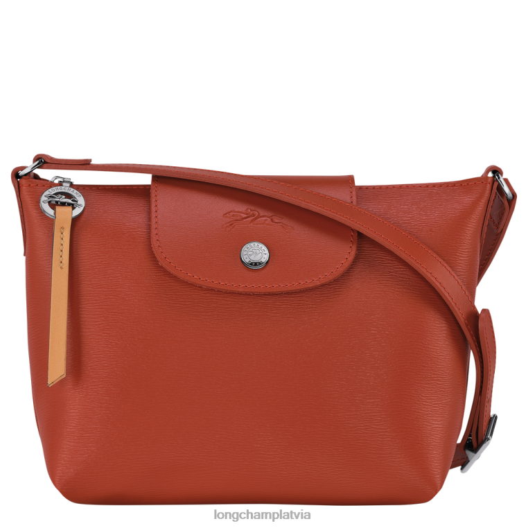 sievietes terakota Longchamp le pliage city crossbody soma somas 64NVH225