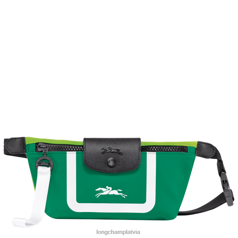 sievietes zāle/zaļā gaisma Longchamp le pliage savākšanas jostas soma somas 64NVH212