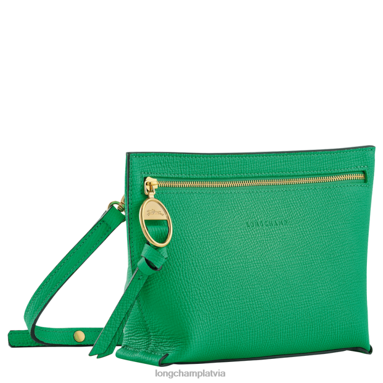 sievietes zāle/zaļā gaisma Longchamp pastkastes crossbody bag somas 64NVH310