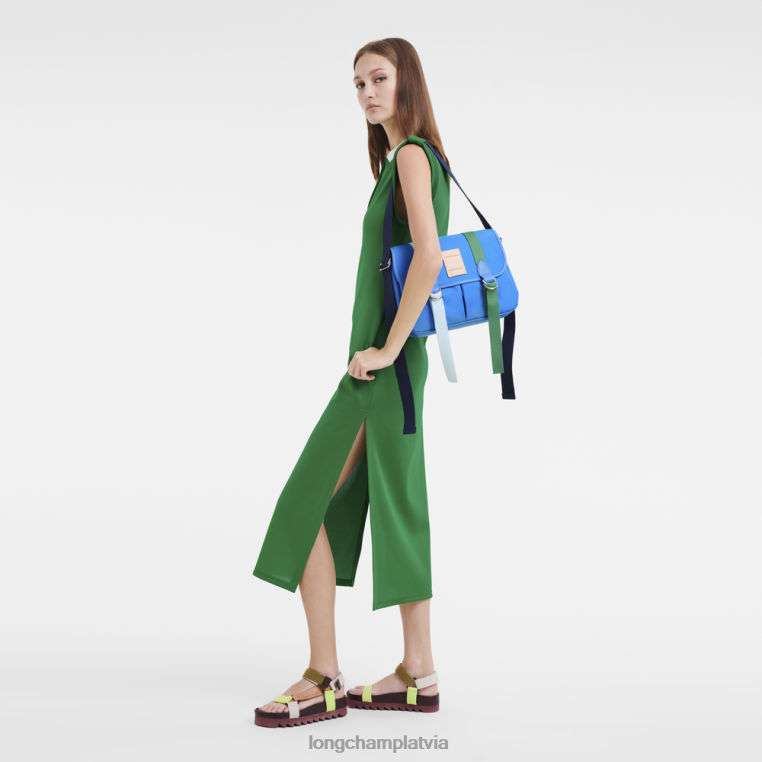 sievietes zils Longchamp le pliage re-play crossbody bag somas 64NVH207