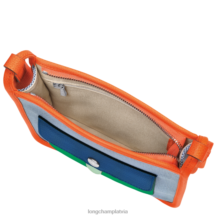 sievietes zils/oranžs Longchamp le foulonne crossbody bag somas 64NVH259