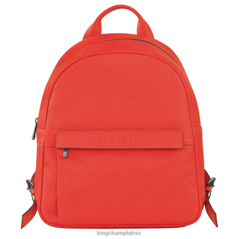 sievietes apelsīns Longchamp 3D mugursoma somas 64NVH433