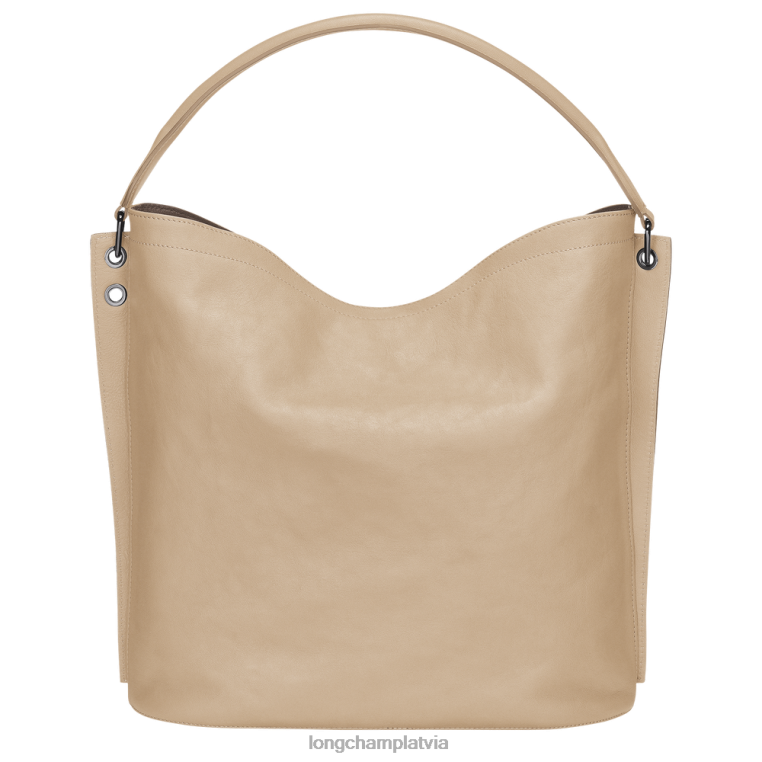 sievietes bēšs Longchamp 3D klaiņojoša soma somas 64NVH399