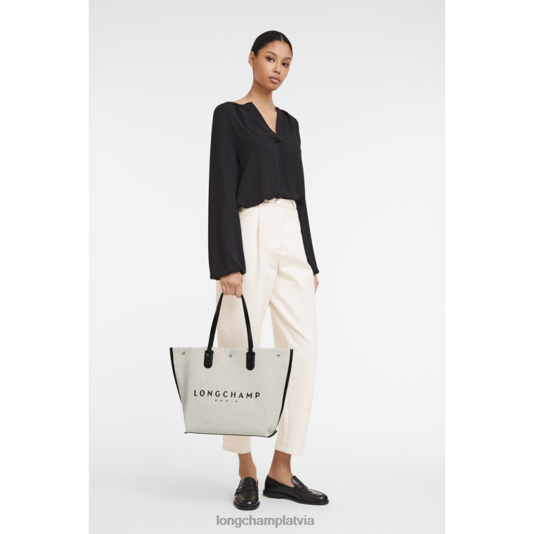 sievietes ekru Longchamp roseau soma somas 64NVH381