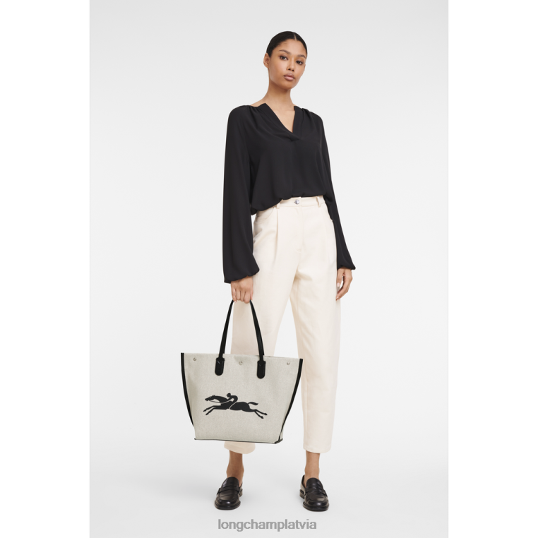 sievietes ekru Longchamp roseau soma somas 64NVH381