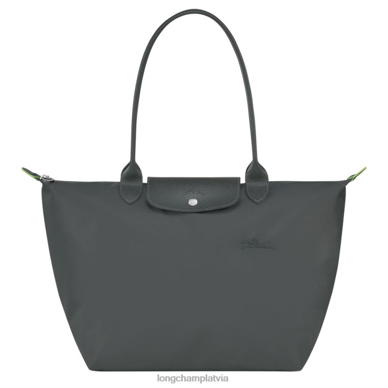 sievietes grafīts Longchamp le pliage zaļa soma somas 64NVH405