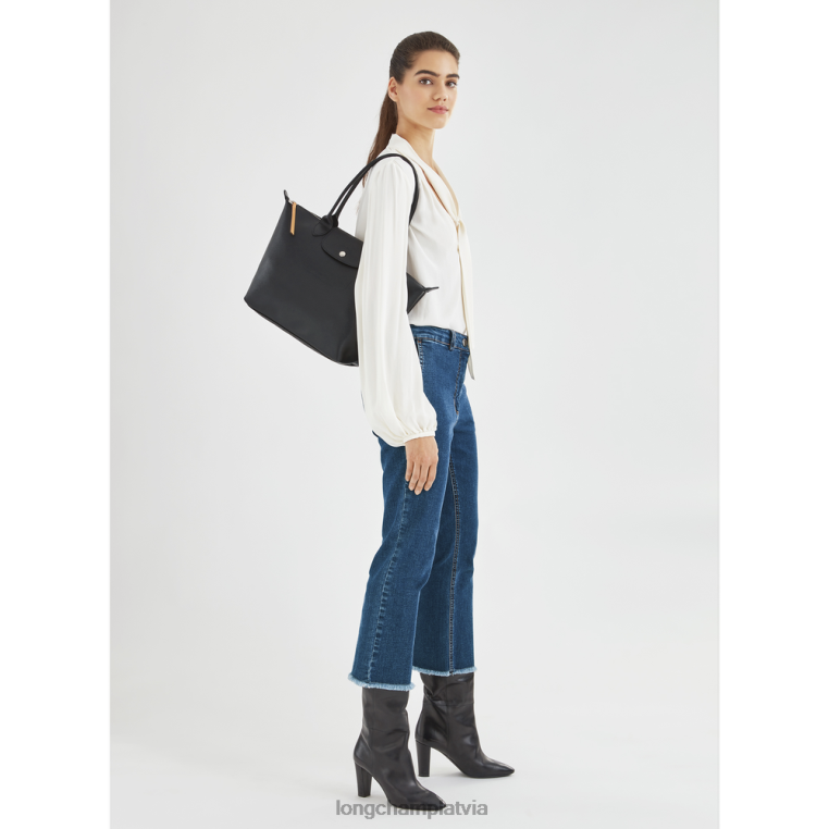 sievietes melns Longchamp le pliage city soma somas 64NVH352