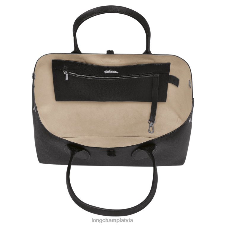 sievietes melns Longchamp roseau soma somas 64NVH368