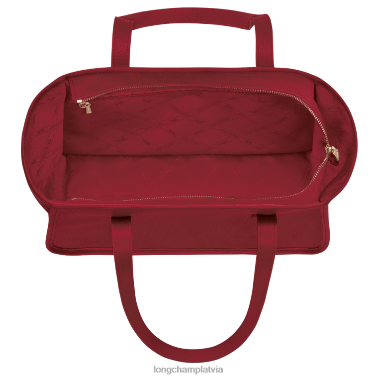 sievietes sarkans Longchamp le foulonne soma somas 64NVH386