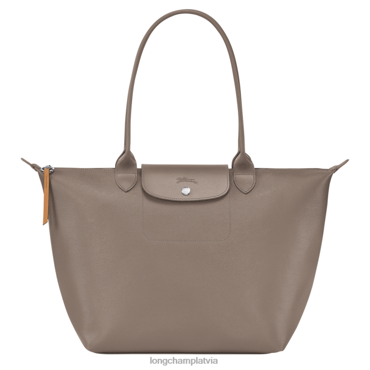 sievietes taupe Longchamp le pliage city soma somas 64NVH349