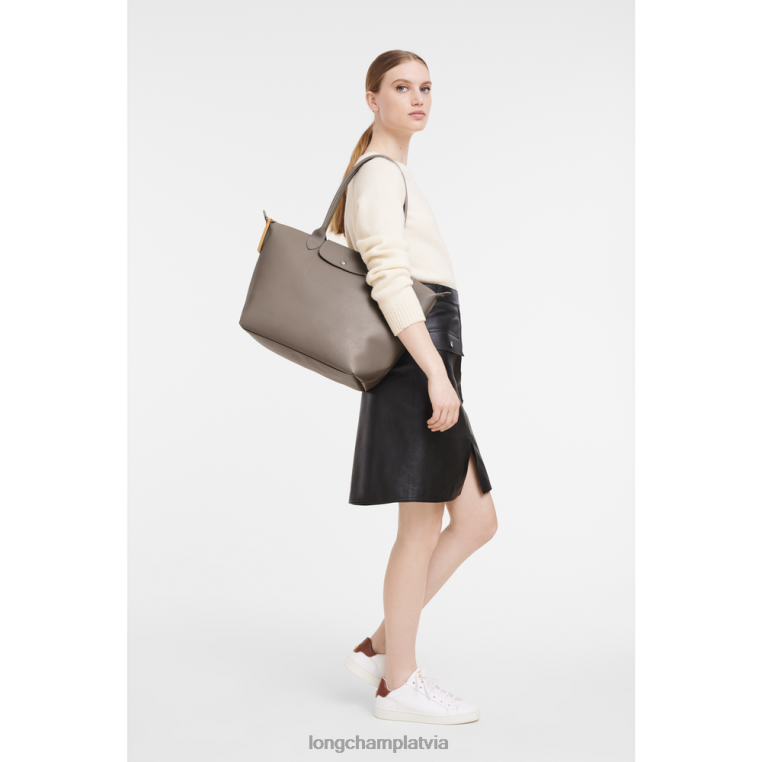 sievietes taupe Longchamp le pliage city soma somas 64NVH349