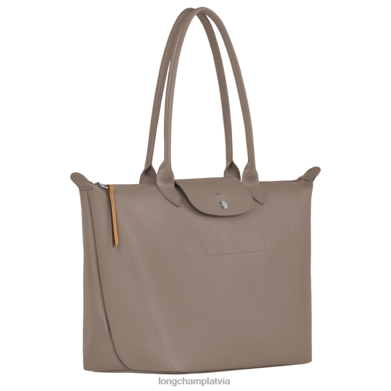 sievietes taupe Longchamp le pliage city soma somas 64NVH349