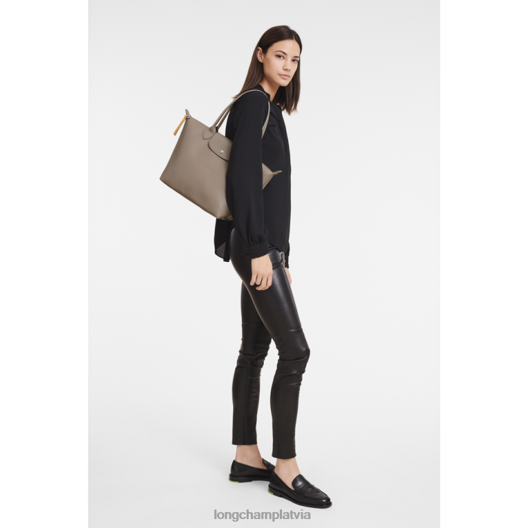 sievietes taupe Longchamp le pliage city soma somas 64NVH353