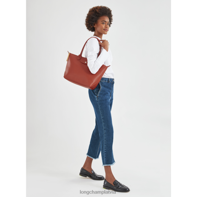 sievietes terakota Longchamp le pliage city soma somas 64NVH354