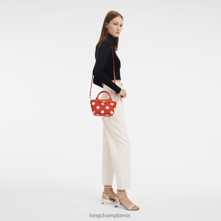 sievietes apelsīns Longchamp le pliage kolekcijas rokassomiņa somas 64NVH82