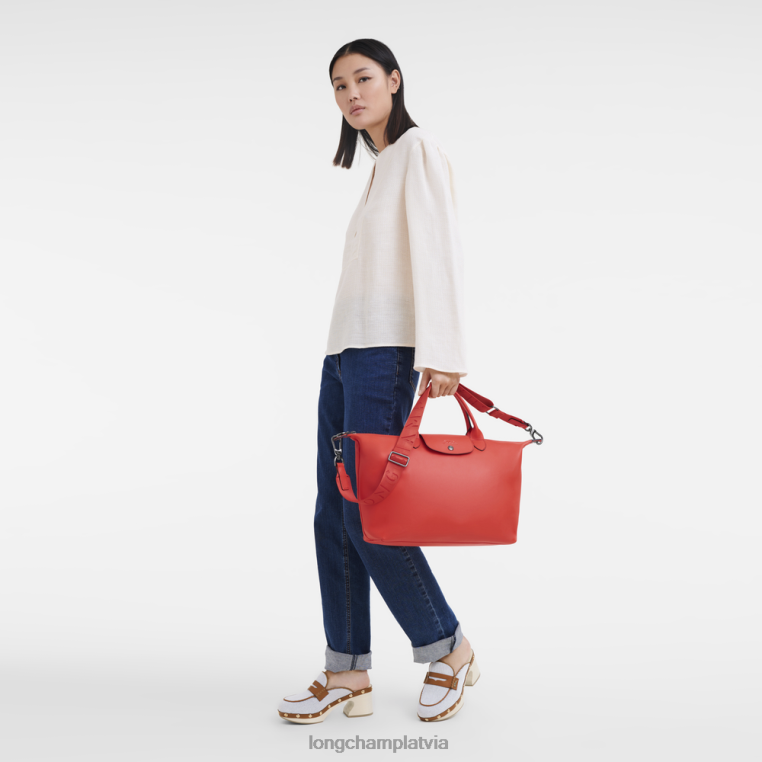 sievietes apelsīns Longchamp le pliage xtra rokassomiņa somas 64NVH139