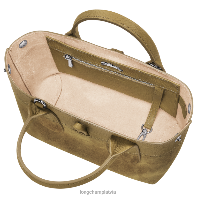 sievietes bronza Longchamp roseau rokassomu somas 64NVH120