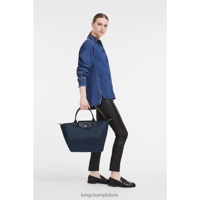 sievietes flote Longchamp le pliage zaļa rokassomiņa somas 64NVH195