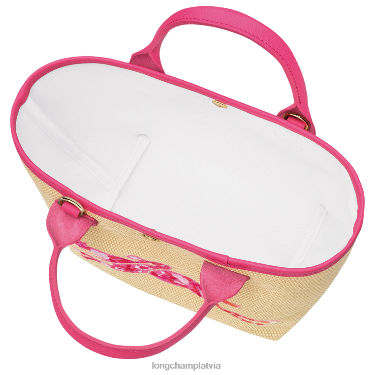 sievietes fuksija Longchamp le panier pliage grozu soma somas 64NVH62