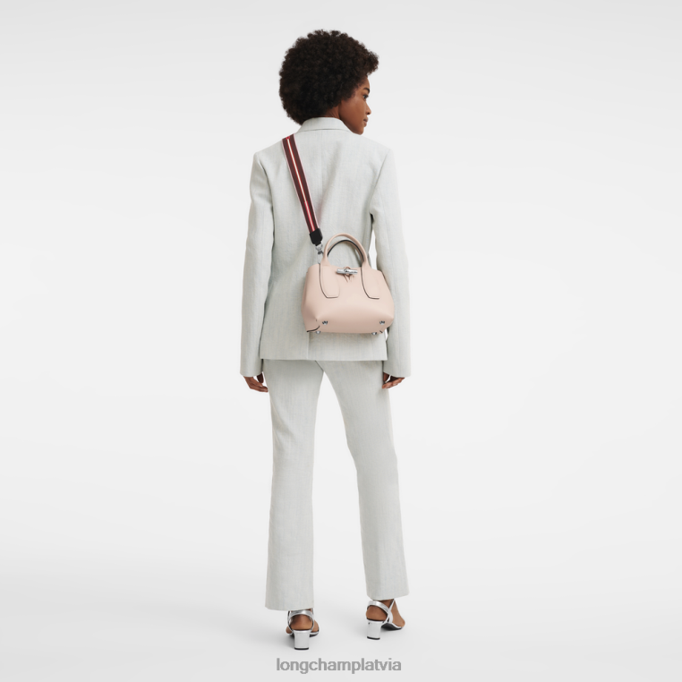 sievietes gaiši rozā Longchamp roseau rokassomu somas 64NVH102