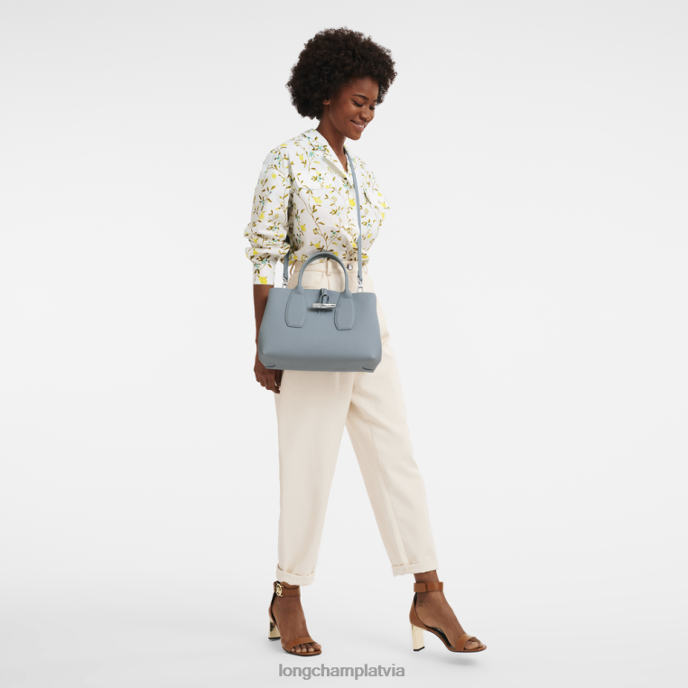 sievietes mākonis zils Longchamp roseau rokassomu somas 64NVH107