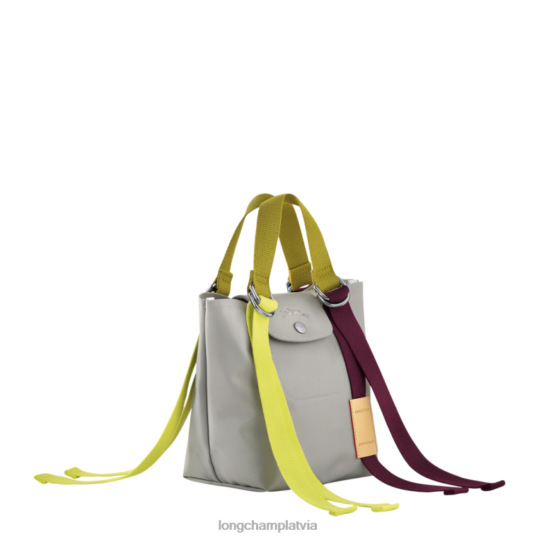 sievietes pelēks Longchamp le pliage re-play rokassomiņa somas 64NVH43