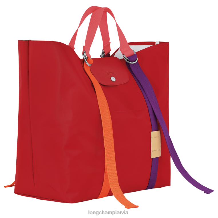 sievietes sarkans Longchamp le pliage re-play soma somas 64NVH58