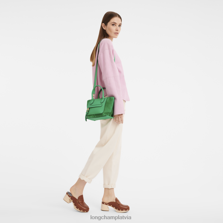 sievietes zāle/zaļā gaisma Longchamp pastkastes rokassomiņa somas 64NVH160