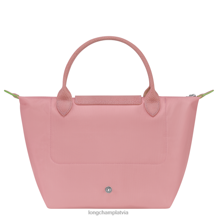 sievietes ziedlapa rozā Longchamp le pliage zaļa rokassomiņa somas 64NVH191