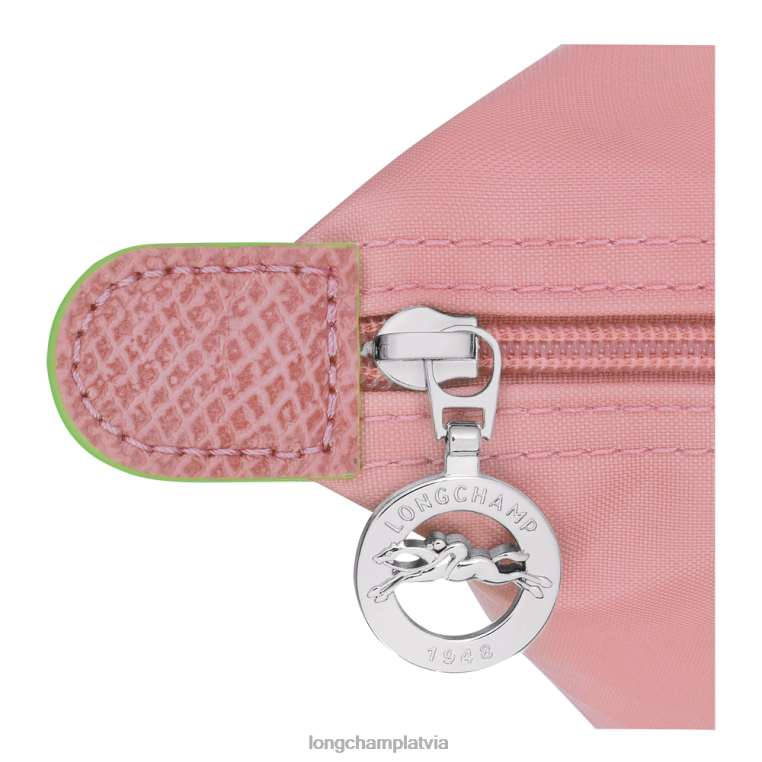 sievietes ziedlapa rozā Longchamp le pliage zaļa rokassomiņa somas 64NVH191