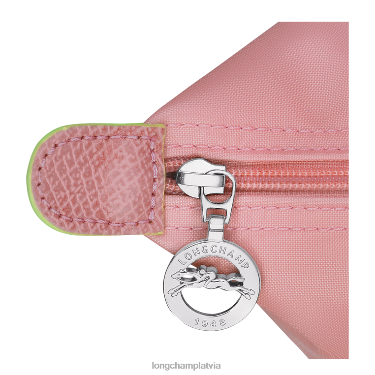 sievietes ziedlapa rozā Longchamp le pliage zaļa rokassomiņa somas 64NVH197