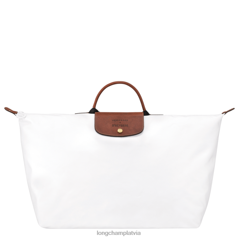 vīriešiem balts Longchamp X D'heygere ceļojumu soma / mugursoma somas 64NVH833
