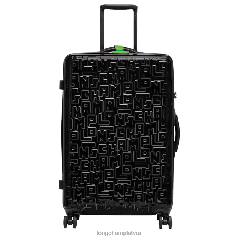 vīriešiem melns Longchamp lgp ceļojumu koferis somas 64NVH843