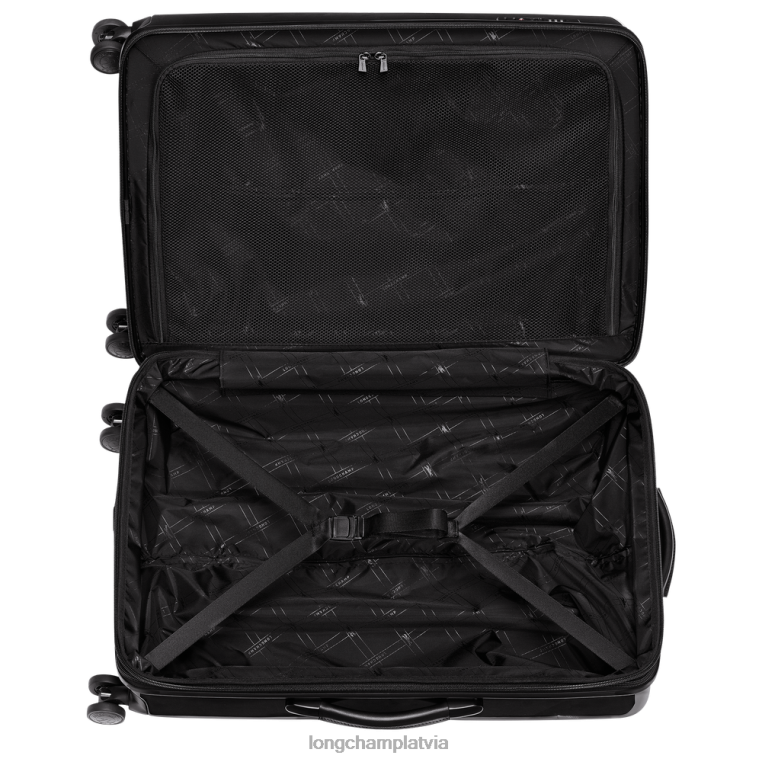 vīriešiem melns Longchamp lgp ceļojumu koferis somas 64NVH843