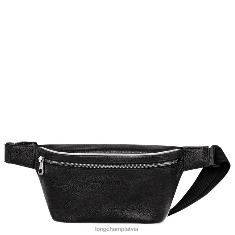 vīriešiem melns balts Longchamp le foulonne jostas soma somas 64NVH460
