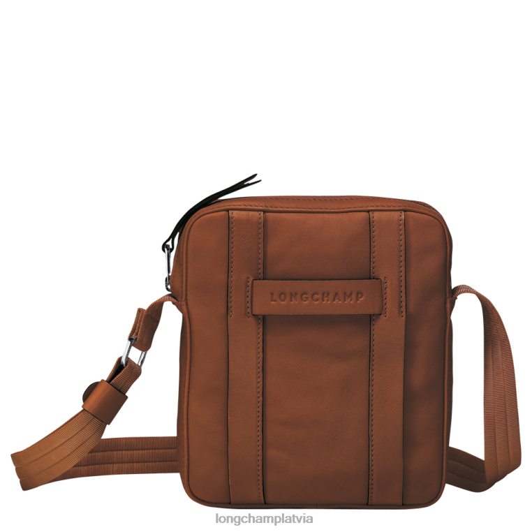 vīriešiem konjaks Longchamp 3D crossbody soma somas 64NVH1125