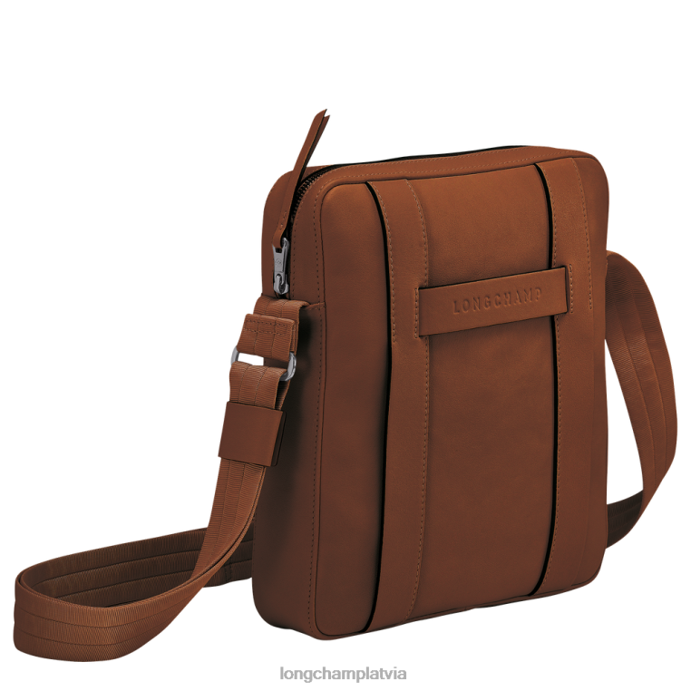 vīriešiem konjaks Longchamp 3D crossbody soma somas 64NVH1126