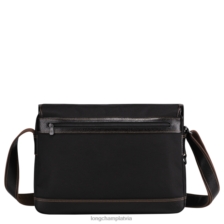 vīriešiem melns Longchamp Boxford crossbody soma somas 64NVH1112
