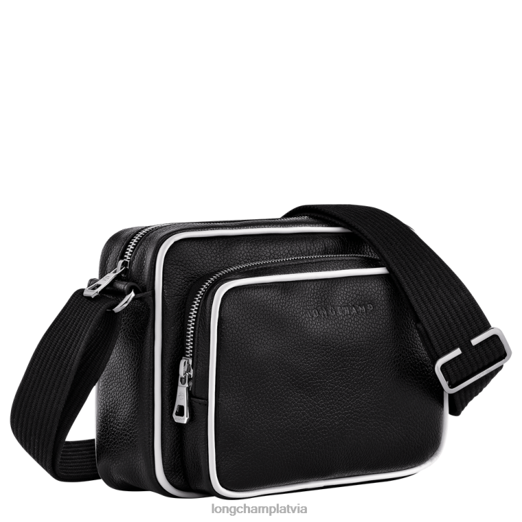 vīriešiem melns balts Longchamp le foulonne kameras soma somas 64NVH1124