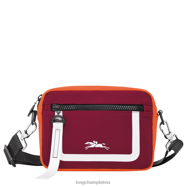 vīriešiem oranža/bordo Longchamp le pliage collection kameras soma somas 64NVH335