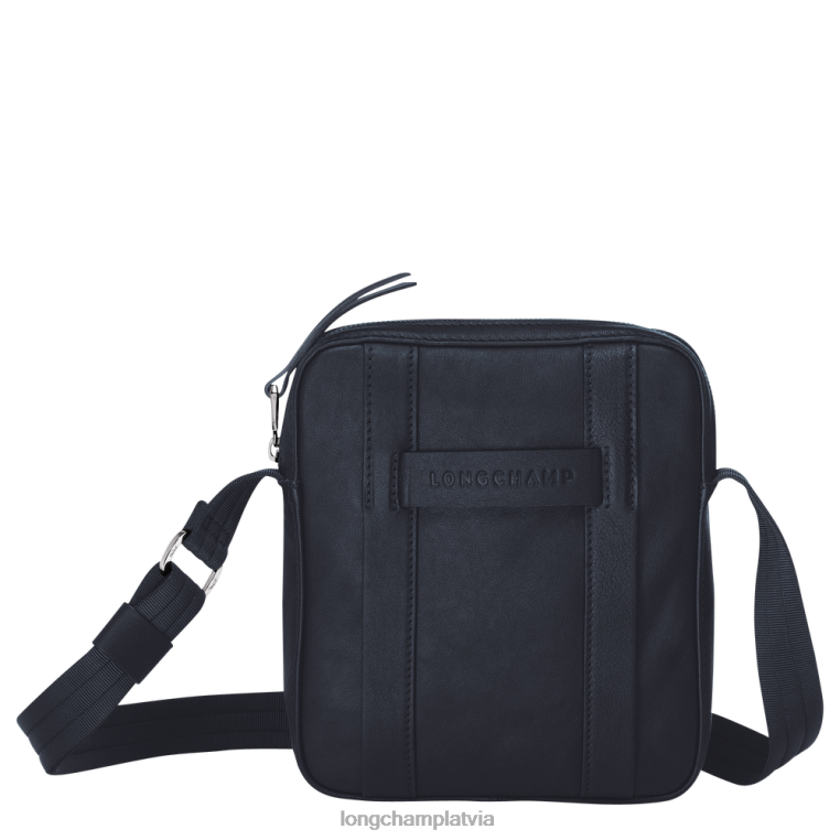 vīriešiem pusnakts zils Longchamp 3D crossbody soma somas 64NVH1088