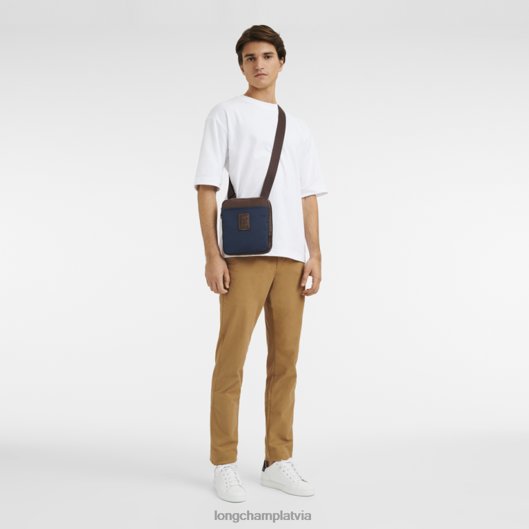 vīriešiem zils Longchamp Boxford crossbody soma somas 64NVH1109